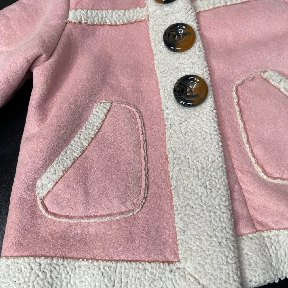 Old Navy Pink Hooded Kids Coat 6-12mo